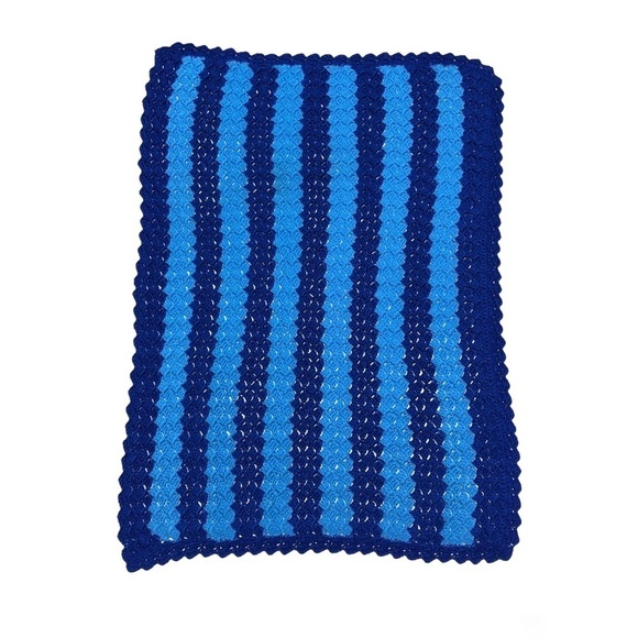 Vintage Handmade Crochet Throw Blanket - Picture 2 of 11